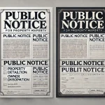 Public Notice Format for Property