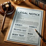 Legal Notice Format