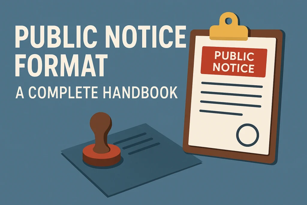 Public Notice Format