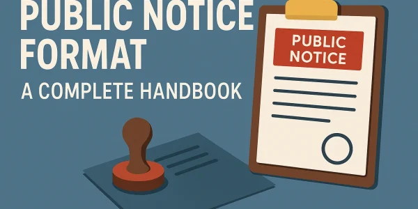 Public Notice Format