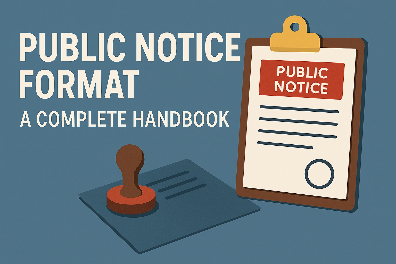 Public Notice Format