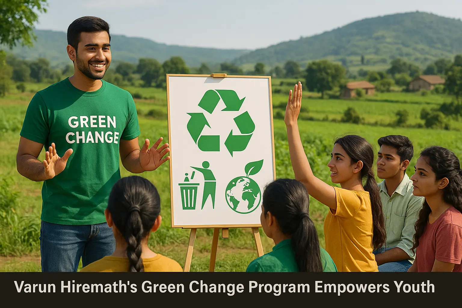 Varun Hiremath's Green Change Program Empowers Youth to Tackle Waste in Rural Maharashtra