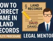 How to Correct Name in Land Records Complete Procedure Name Correction Legal Mentor