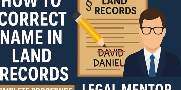 How to Correct Name in Land Records Complete Procedure Name Correction Legal Mentor