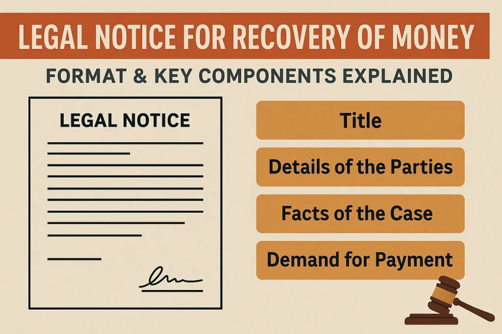 Legal Notice for Recovery of Money - Format & Key Components Explained