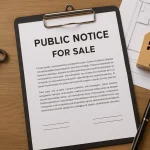 Public Notice for Sale/Purchase of Property in India