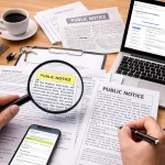 Public Notice Before Purchase of Property – Free Downloadable Formats for Newspaper Ads