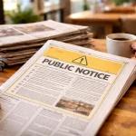 Public Notice Ad in Delhi Newspapers