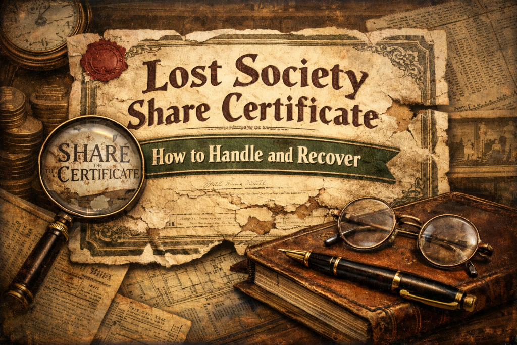 Lost Society Share Certificate