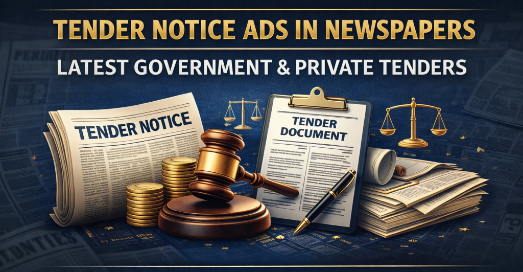 Tender Notice Ads in Newspapers