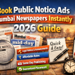 Book Public Notice Ads Mumbai Newspapers Instantly