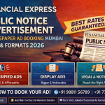 Financial express Public Notice Advertisement
