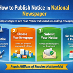 How To Publish Notice In National Newspaper