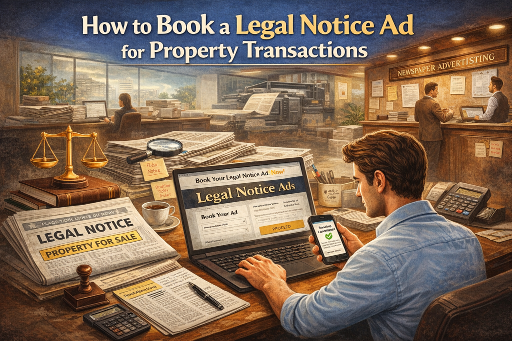 How to Book a Legal Notice Ad for Property Transactions in India