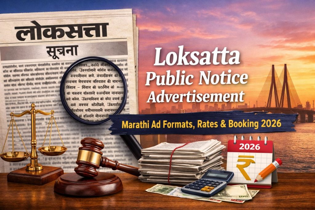 Loksatta Public Notice Advertisement