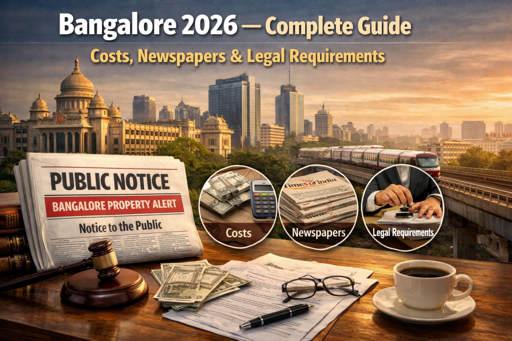 Public Notice Ad Bangalore Complete Guide