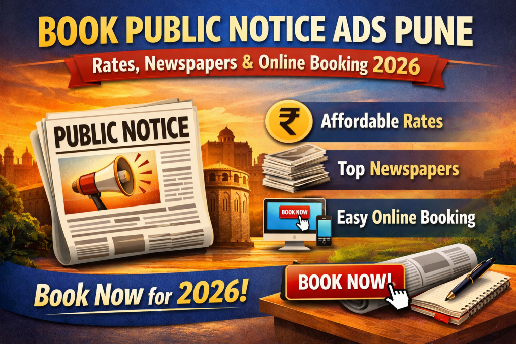 Book Public Notice Ads Pune