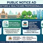 Public Notice Ad in Bangalore for Doctors & Healthcare Professionals