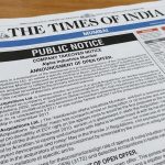 Company Takeover Notice Times of India Mumbai 2026 | Rates, Format & Booking Guide
