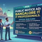 Public Notice Ad Bangalore for IT Professionals | 2026 Guide