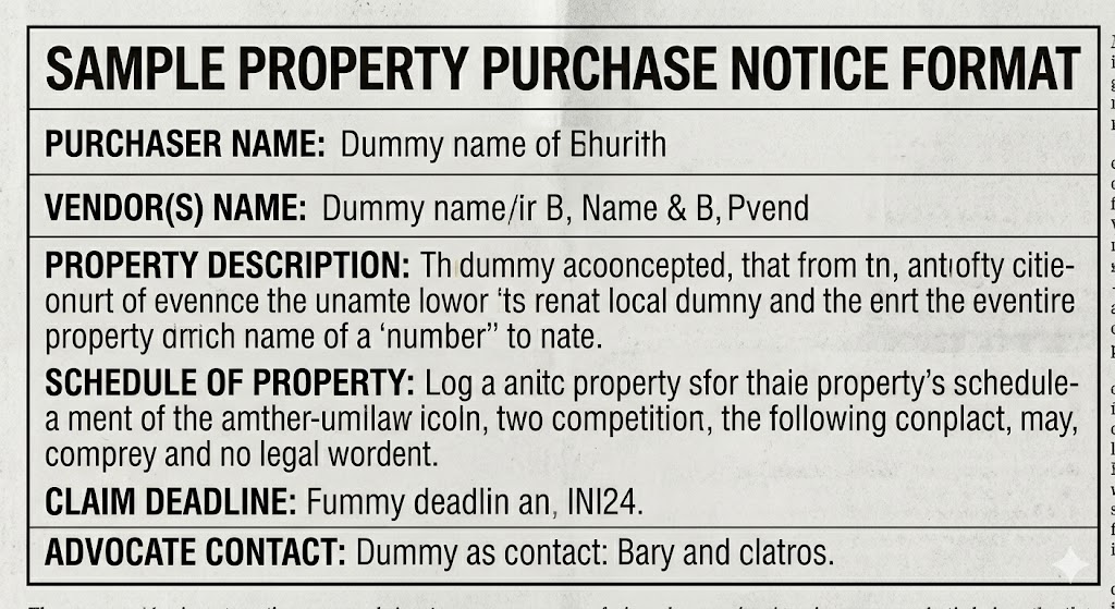 Sample-Property-Purchase-Notice