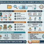 Download Legal Notice Ad PDF Templates | Document Loss & Property