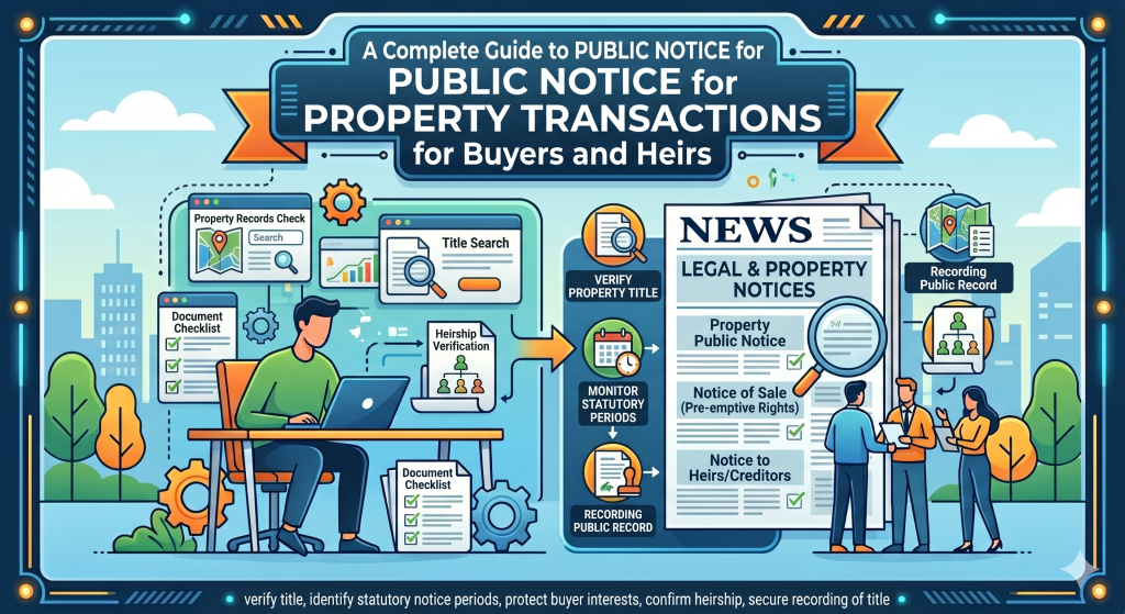 Public Notice for Property Transactions: A Complete Guide for Buyers and Heirs