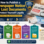 Publish Newspaper Notice Lost Documents