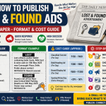 Lost And Found Ad Newspaper Format Cost Booking Tips