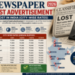 Newspaper Lost Advertisement Cost India-2026