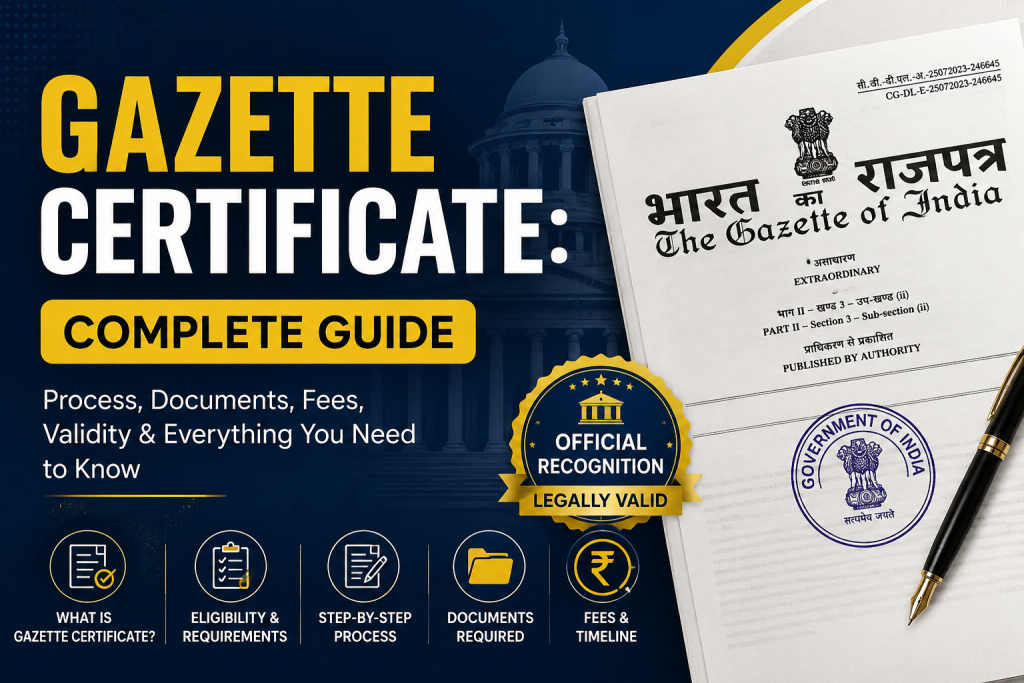 Gazette Certificate Complete Guide
