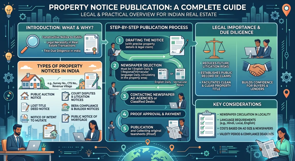 Property Notice Publication in India: Complete Guide 2026