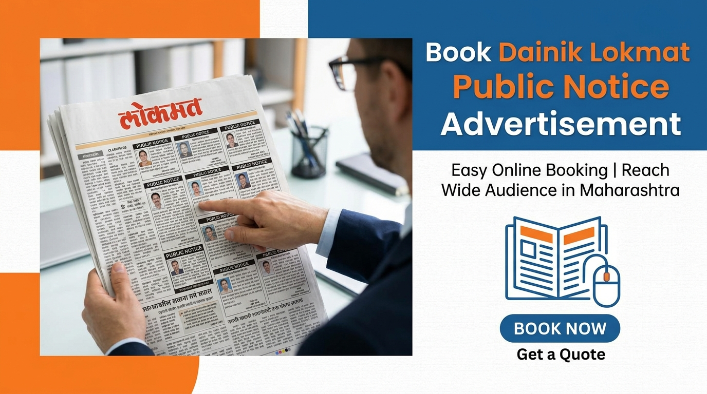 Dainik Lokmat Public Notice Advertisement